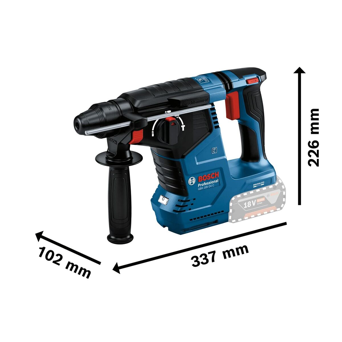 Perforeringshammare BOSCH Professional GBH 24 C - 8