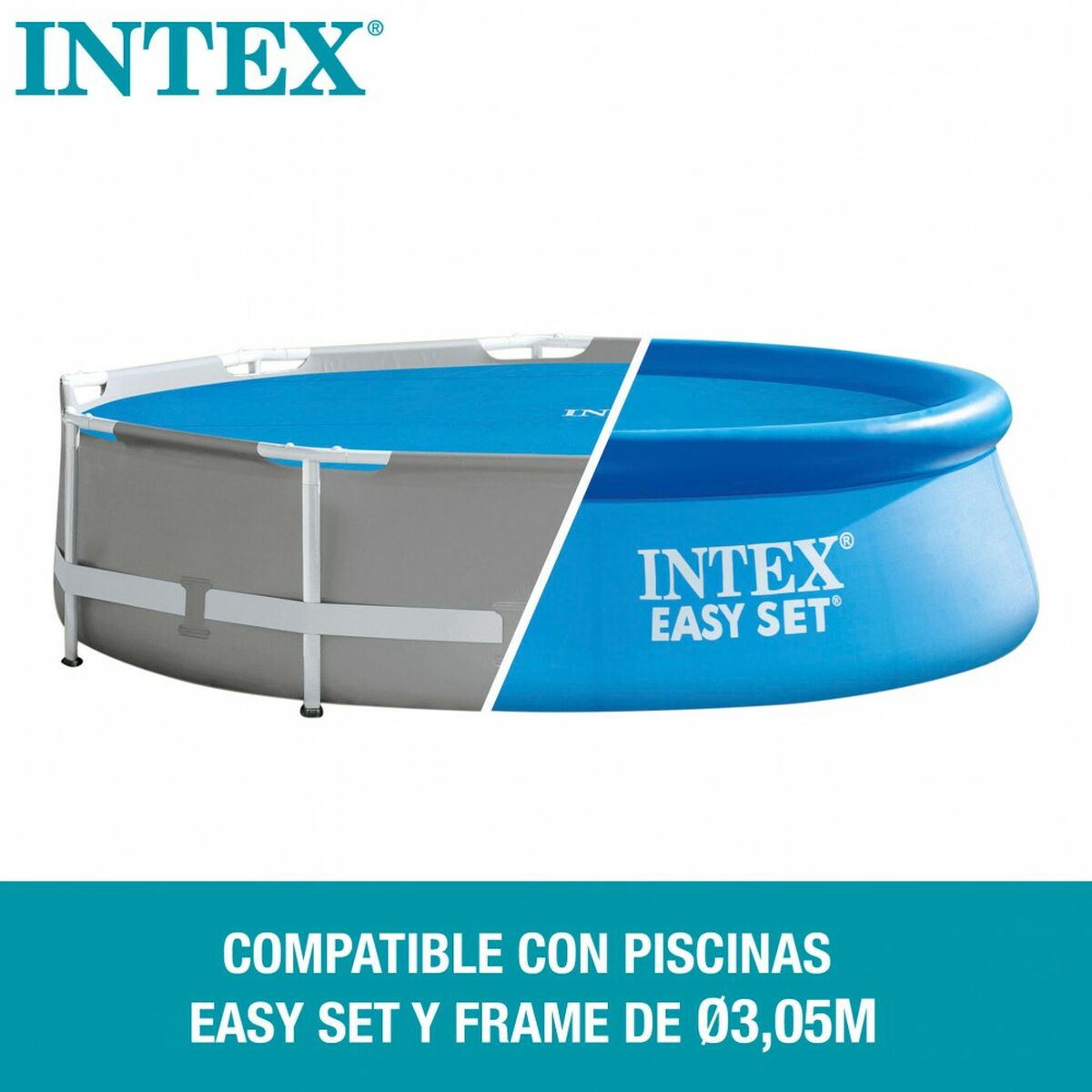 Pool Cover Intex 29021 EASY SET/METAL FRAME Blå Ø 305 cm 290 x 290 cm - 5