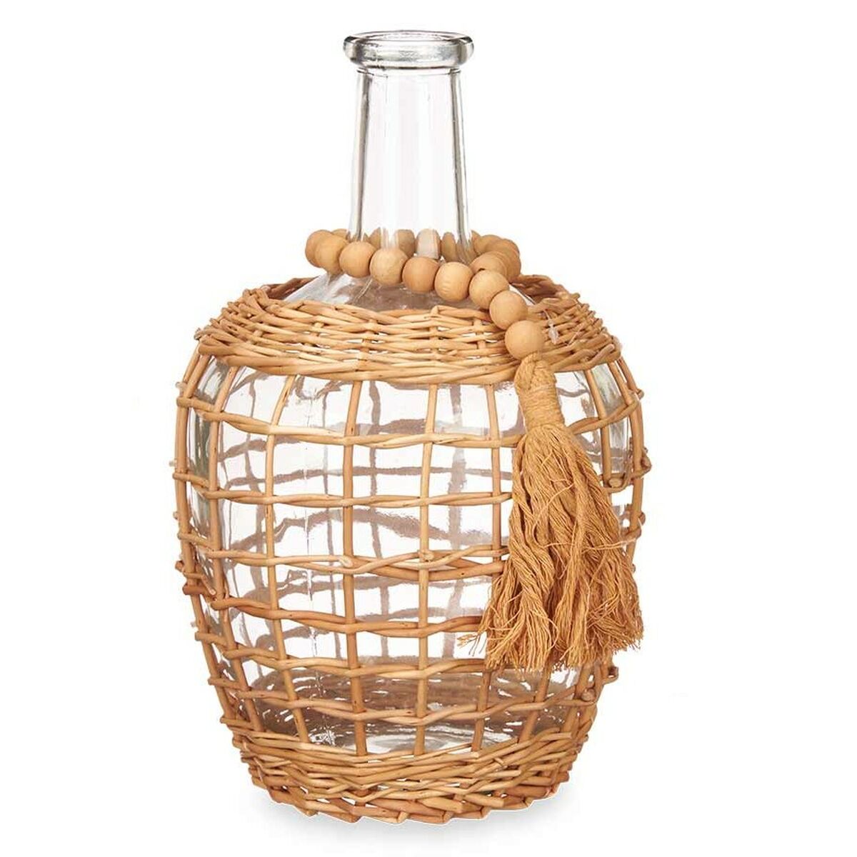 Dekorativ karaff Gift Decor Brun Transparent Trä Glas 20 x 30 x 20 cm 5,5 x 30 x 5,5 cm 20 x 30,5 x 20 cm (4 antal) - 2