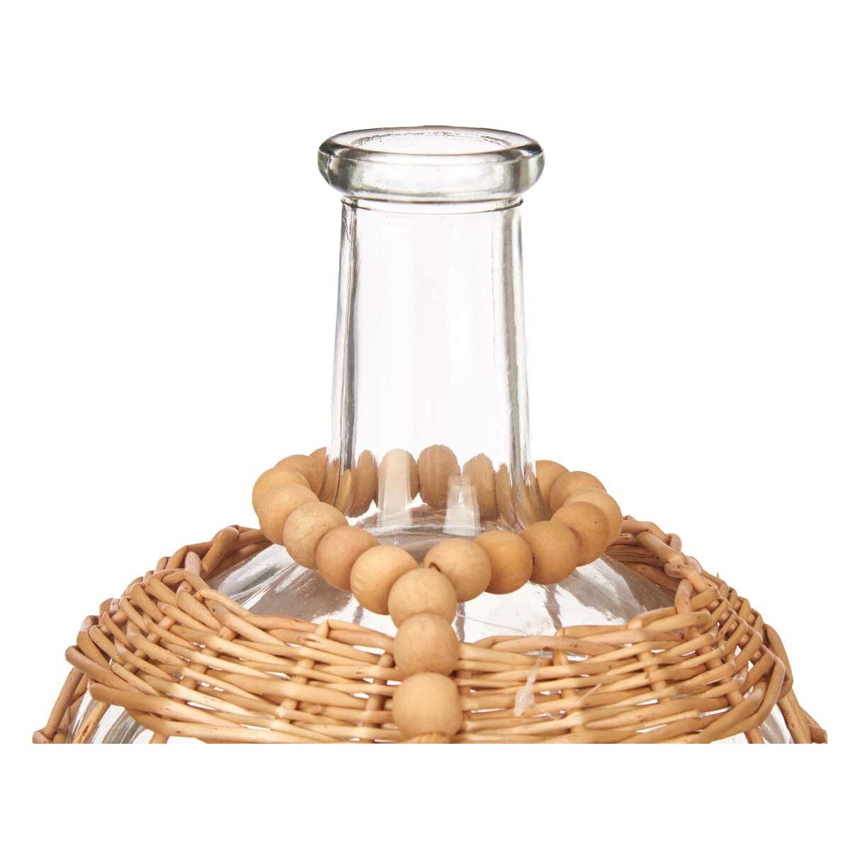 Dekorativ karaff Gift Decor Brun Transparent Trä Glas 20 x 30 x 20 cm 5,5 x 30 x 5,5 cm 20 x 30,5 x 20 cm (4 antal) - 4