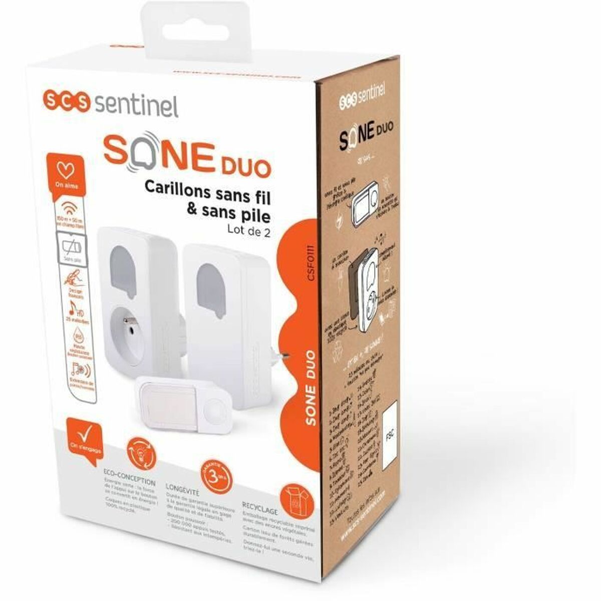 Smart interntelefon med video SCS SENTINEL SONE DUO Vit ABS - 2