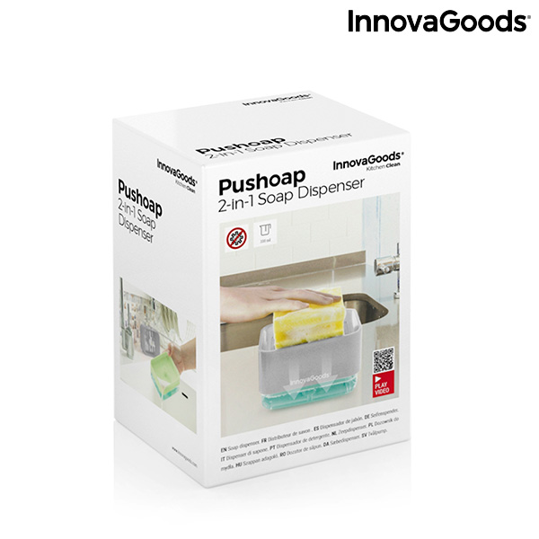 Diskmedelspump 2-i-1 Pushoap InnovaGoods - 2