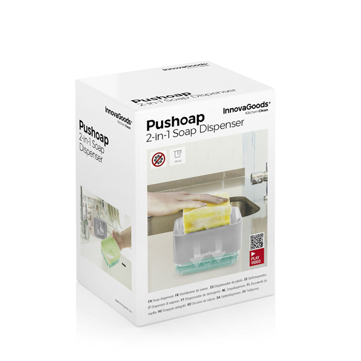 Diskmedelspump 2-i-1 Pushoap InnovaGoods - 17