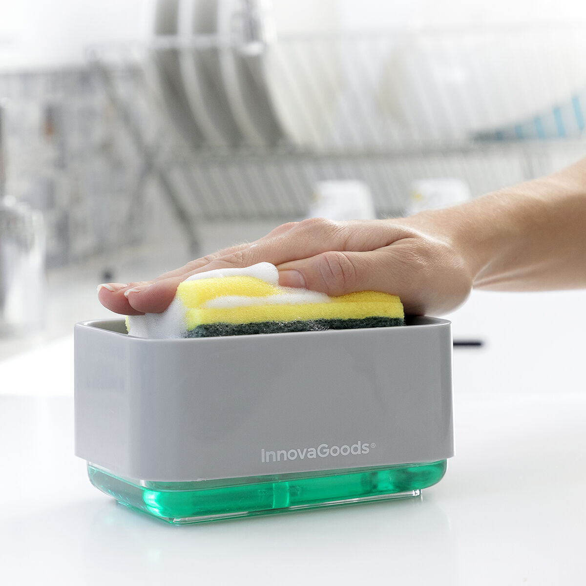 Diskmedelspump 2-i-1 Pushoap InnovaGoods - 25