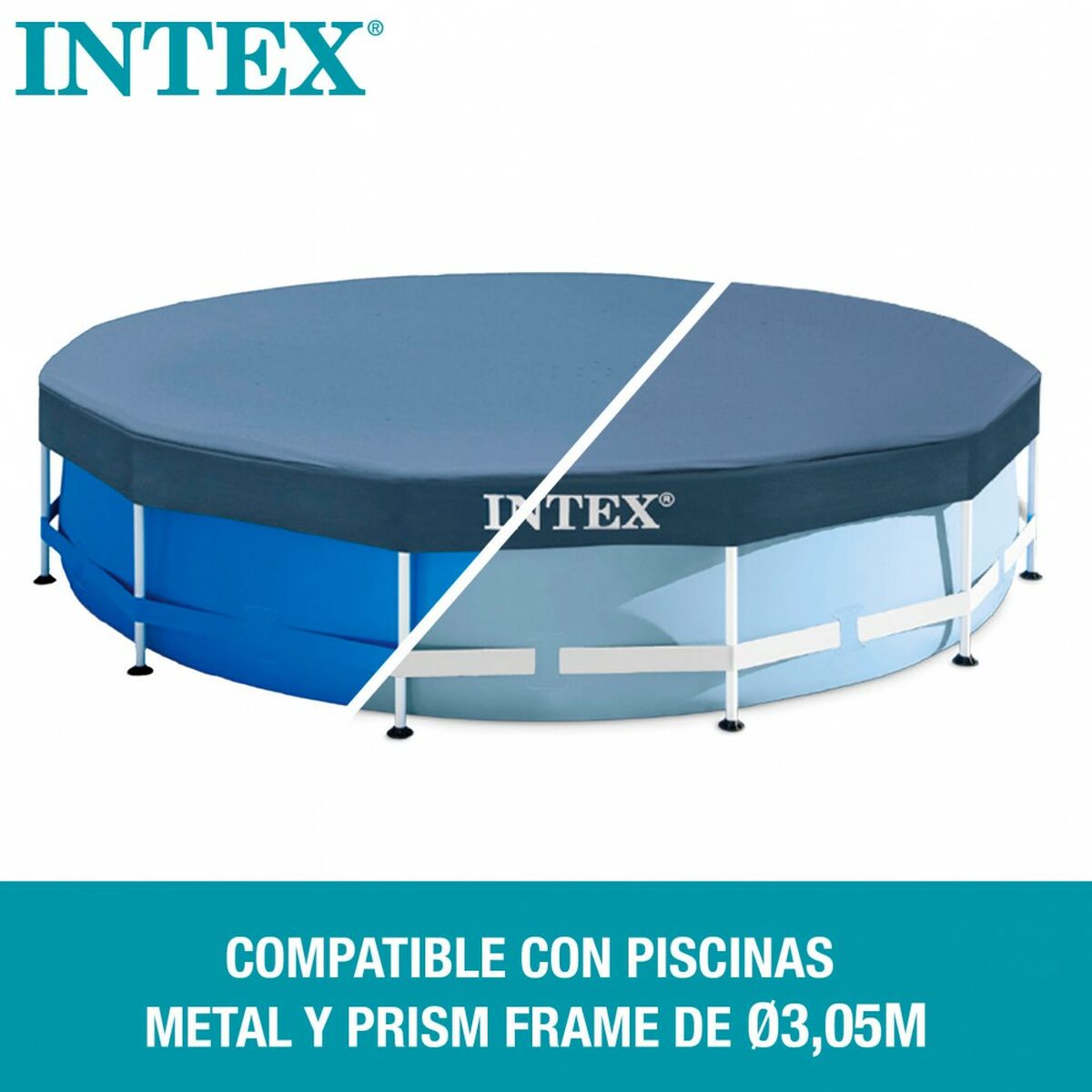 Pool Cover Intex 28030 METAL FRAME 305 x 25 x 305 cm - 18