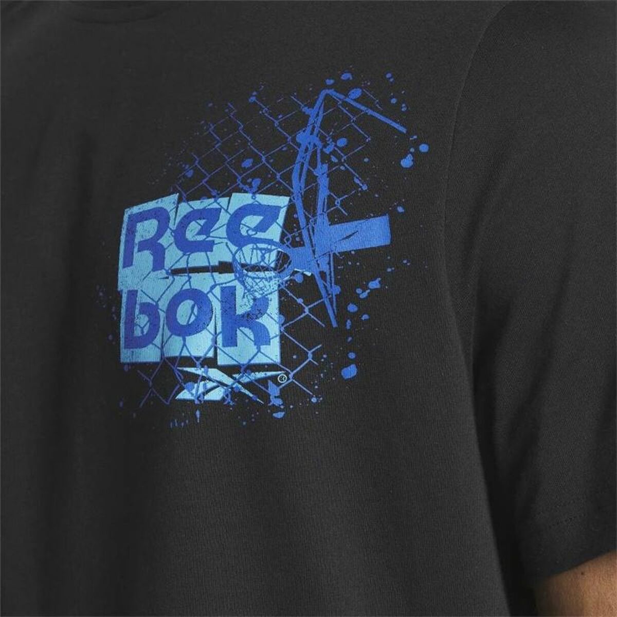 T-shirt med kortärm Herr Reebok Graphic Series Svart - 6