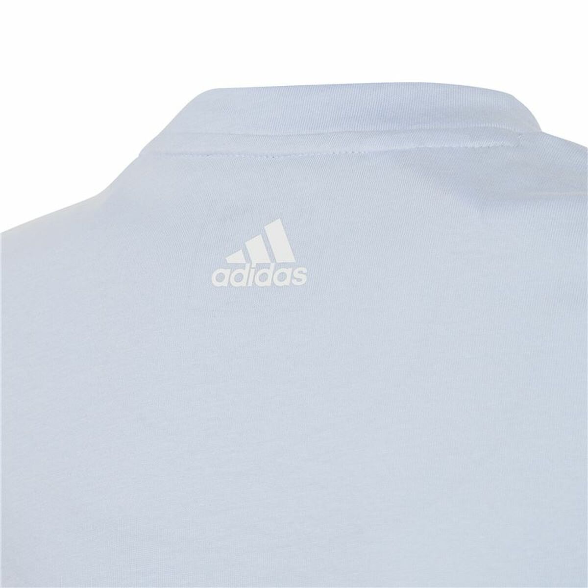 Barn T-shirt med kortärm Adidas Linear Logo Blå - 5