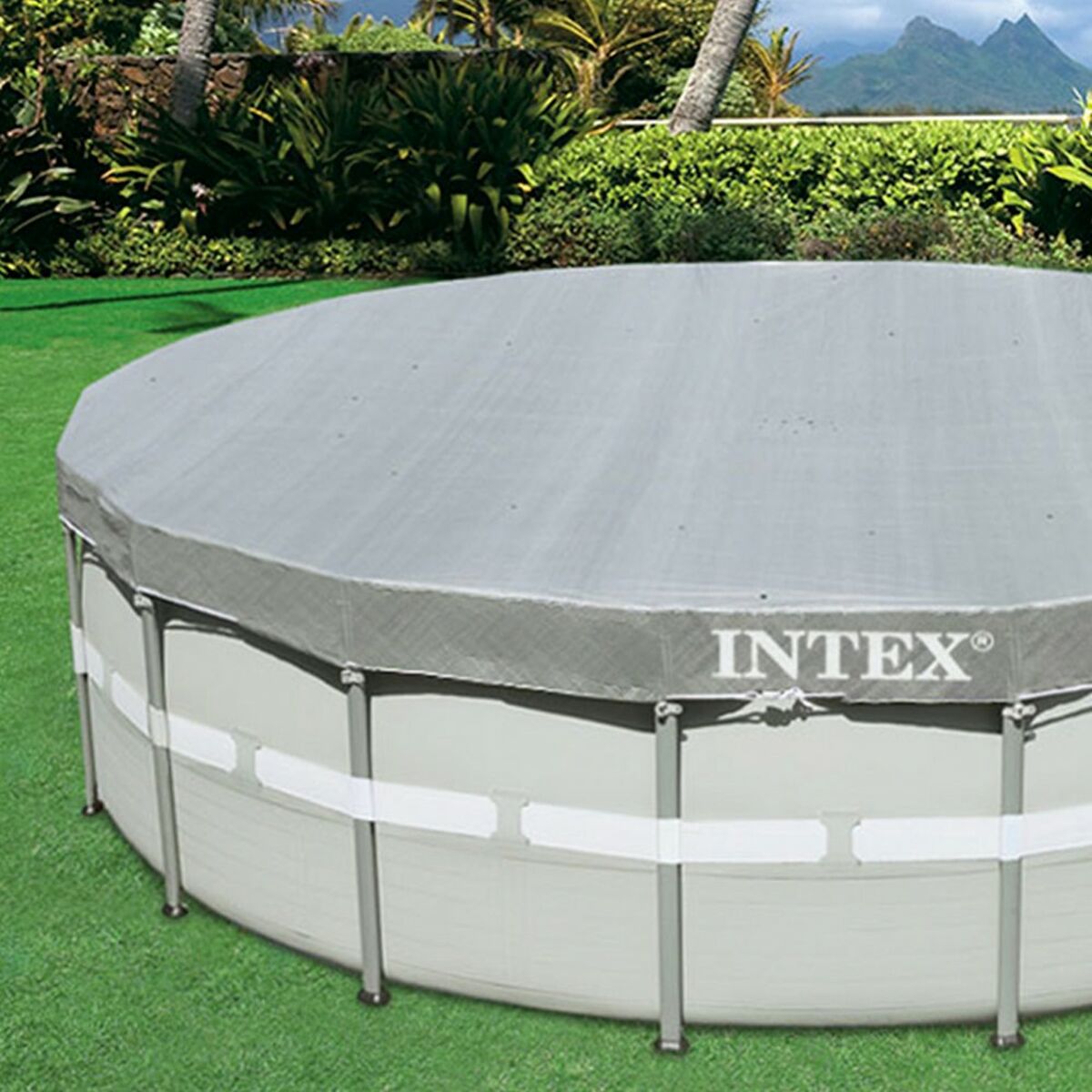 Pool Cover Intex 28040 ULTRA FRAME Ø 488 cm 488 x 25 x 488 cm - 9