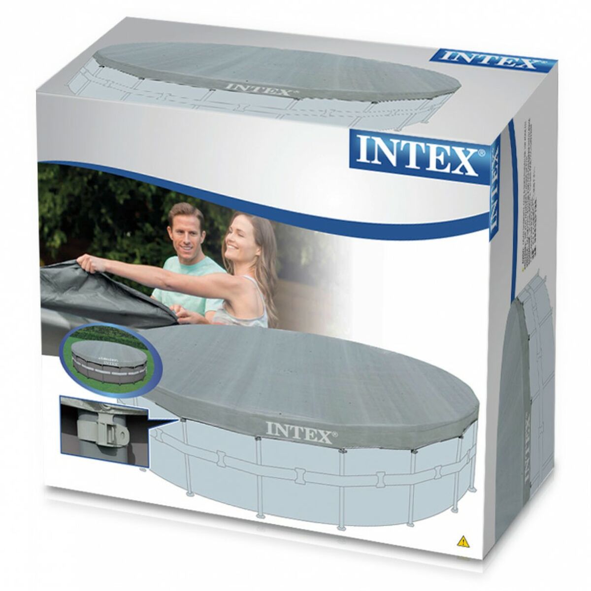 Pool Cover Intex 28040 ULTRA FRAME Ø 488 cm 488 x 25 x 488 cm - 2