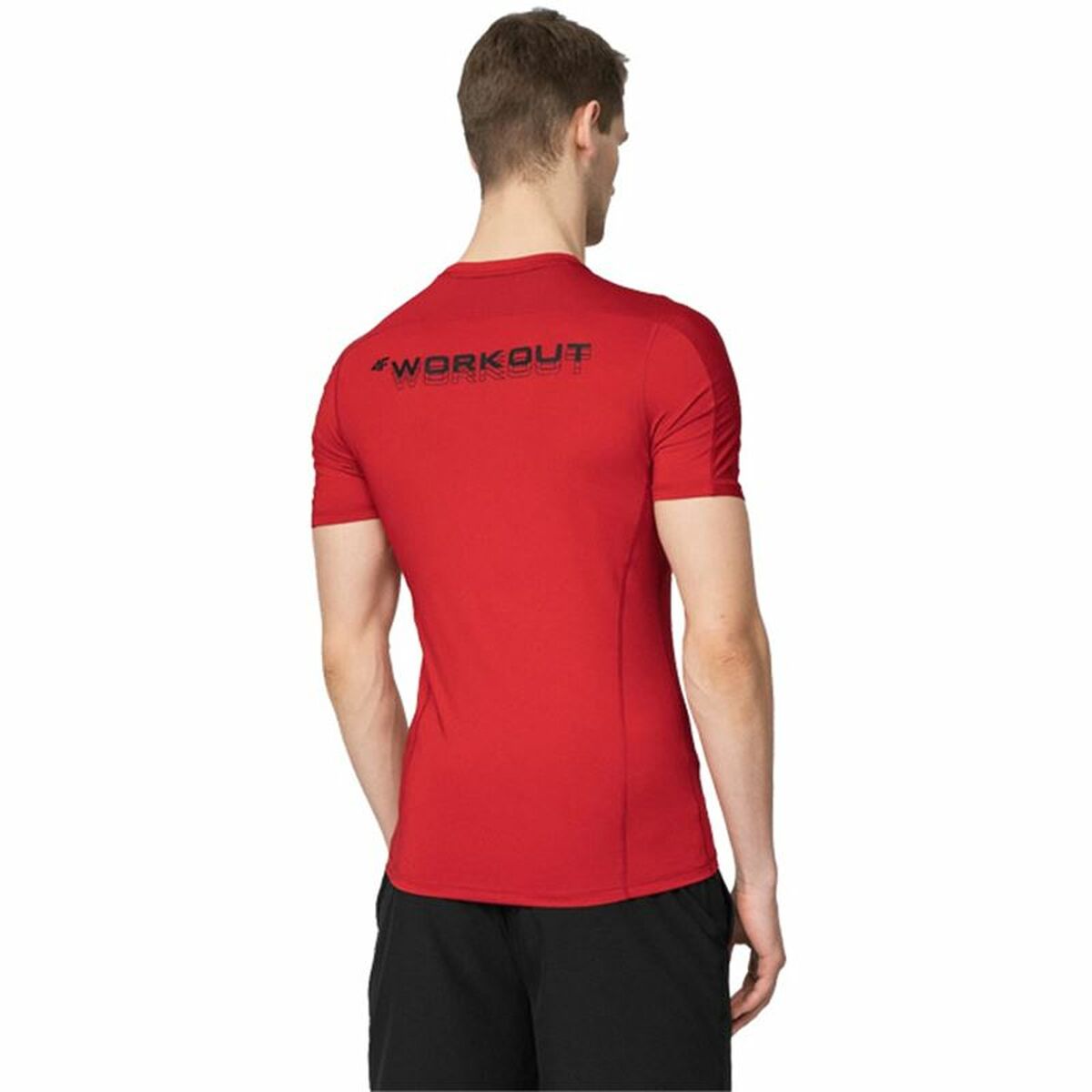 T-shirt med kortärm Herr 4F Quick-Drying Röd - 5