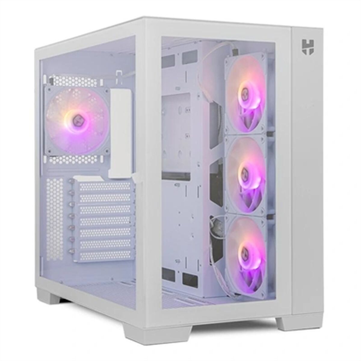 ATX Semitorn Nox-Xtreme NXHUMMERASTRAWH Vit Fläkt x 4