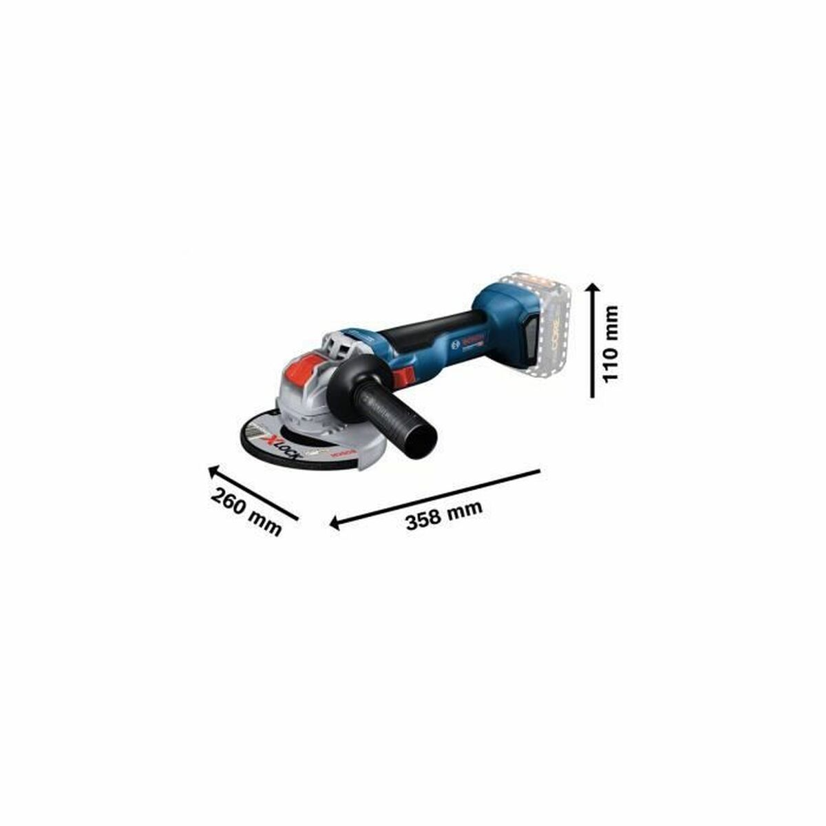 Vinkelslip BOSCH GWX 18V-10 Professional 1000 W 18 V - 3
