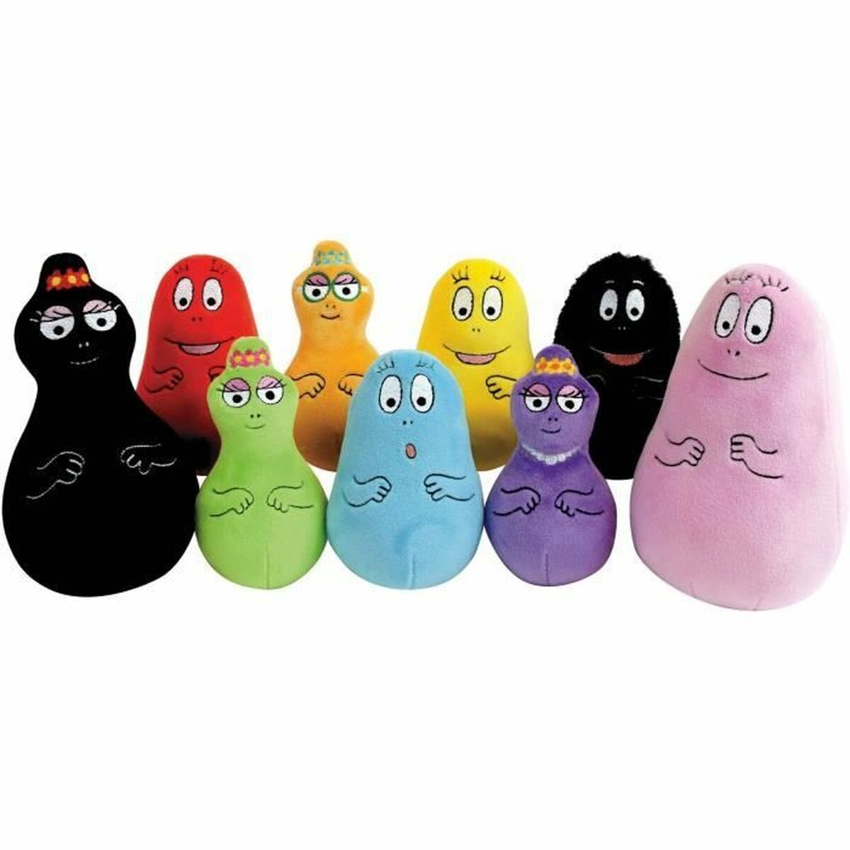 Mjukisleksak Jemini Multicolour Plysch djur (9 Delar) (9 antal) - 2
