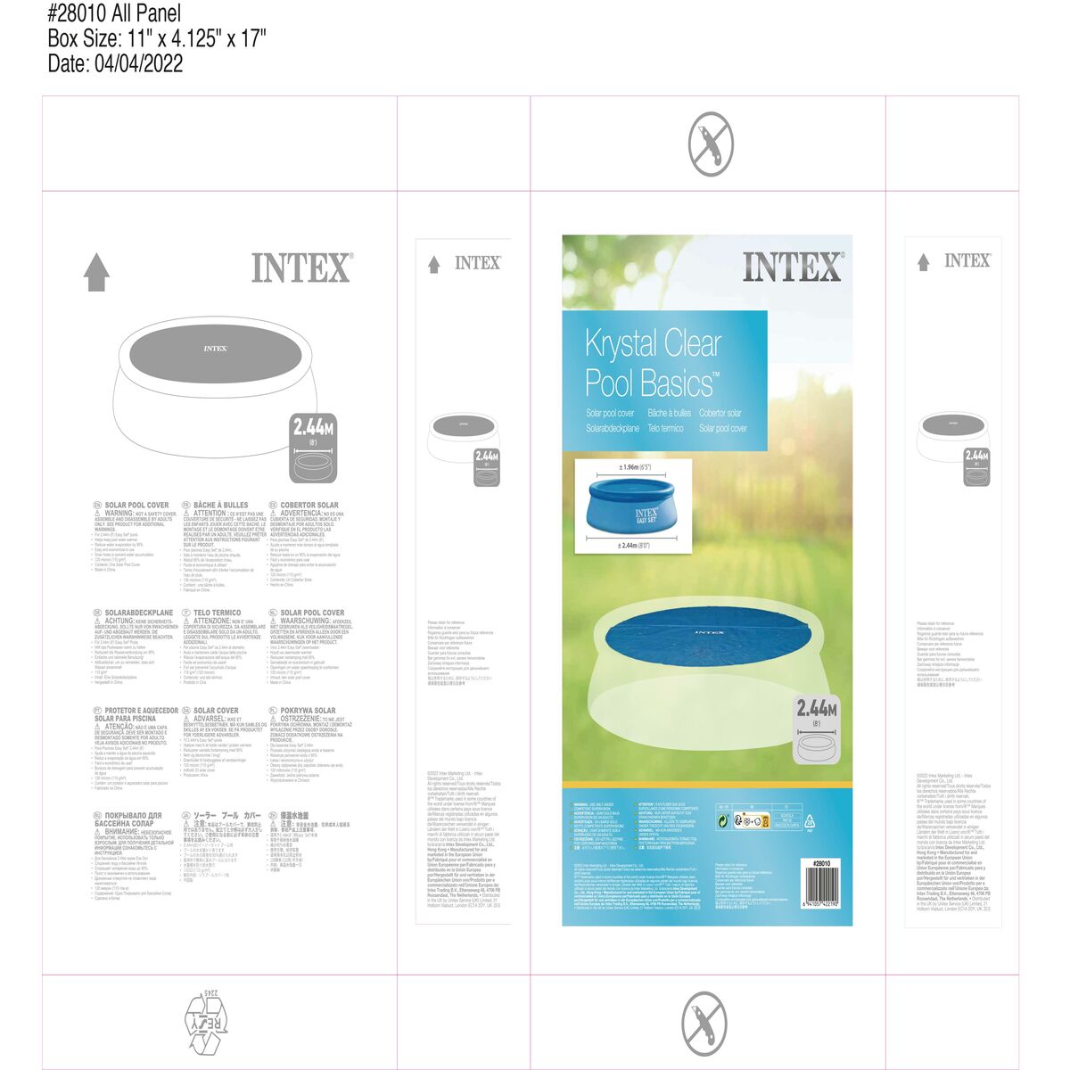 Pool Cover Intex 28010 Rund Sol Ø 244 cm - 14