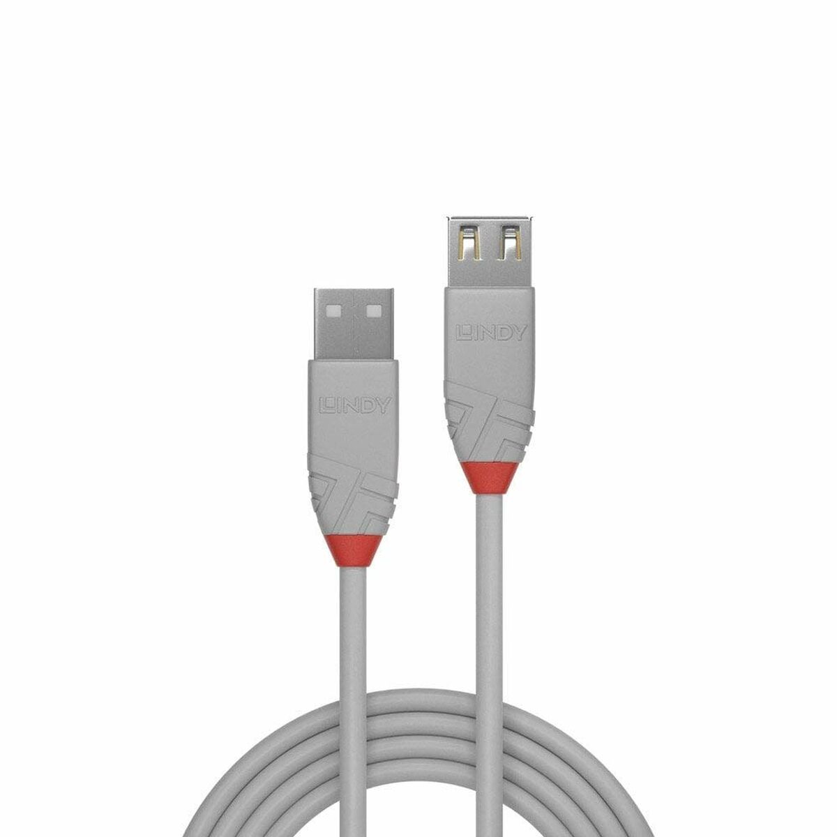 USB-kabel LINDY 36713 2 m Svart Grå - 2