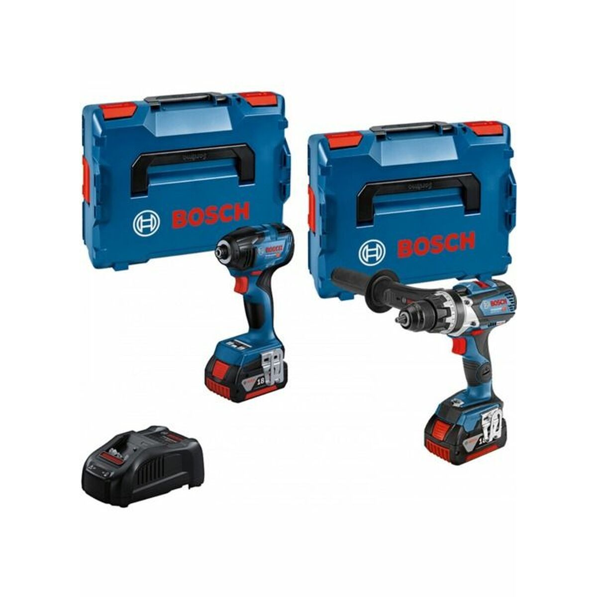 Elektrisk skruvmejsel BOSCH GSR 18V-110C + GDR 18V-210C 18V