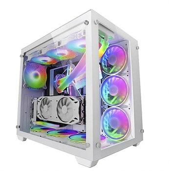 ATX Semitorn Mars Gaming MCV3W Vit RGB