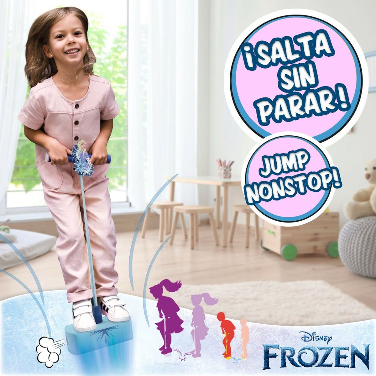 Pogobouncer Frozen 3D Blå Barn (4 antal) - 6