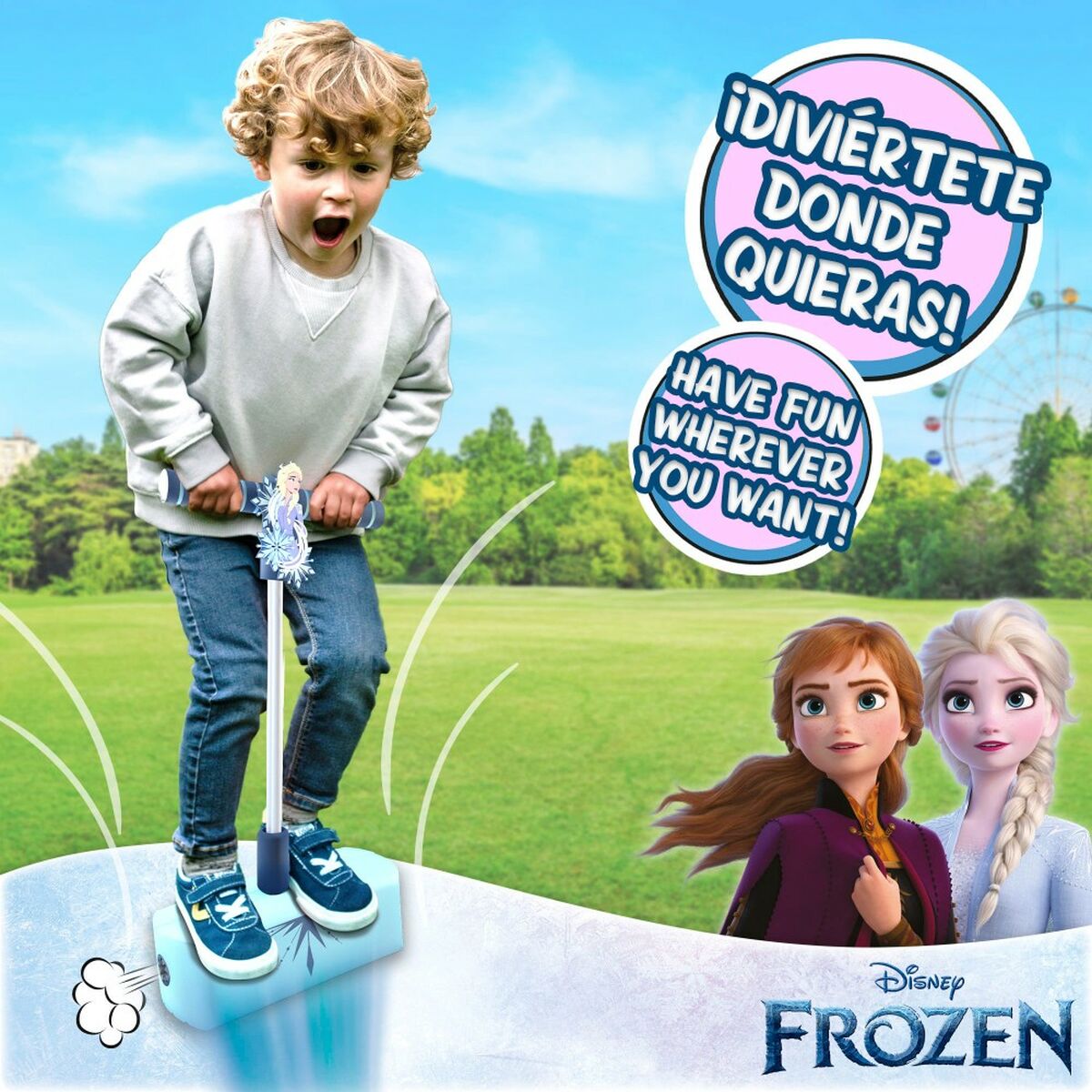 Pogobouncer Frozen 3D Blå Barn (4 antal) - 5