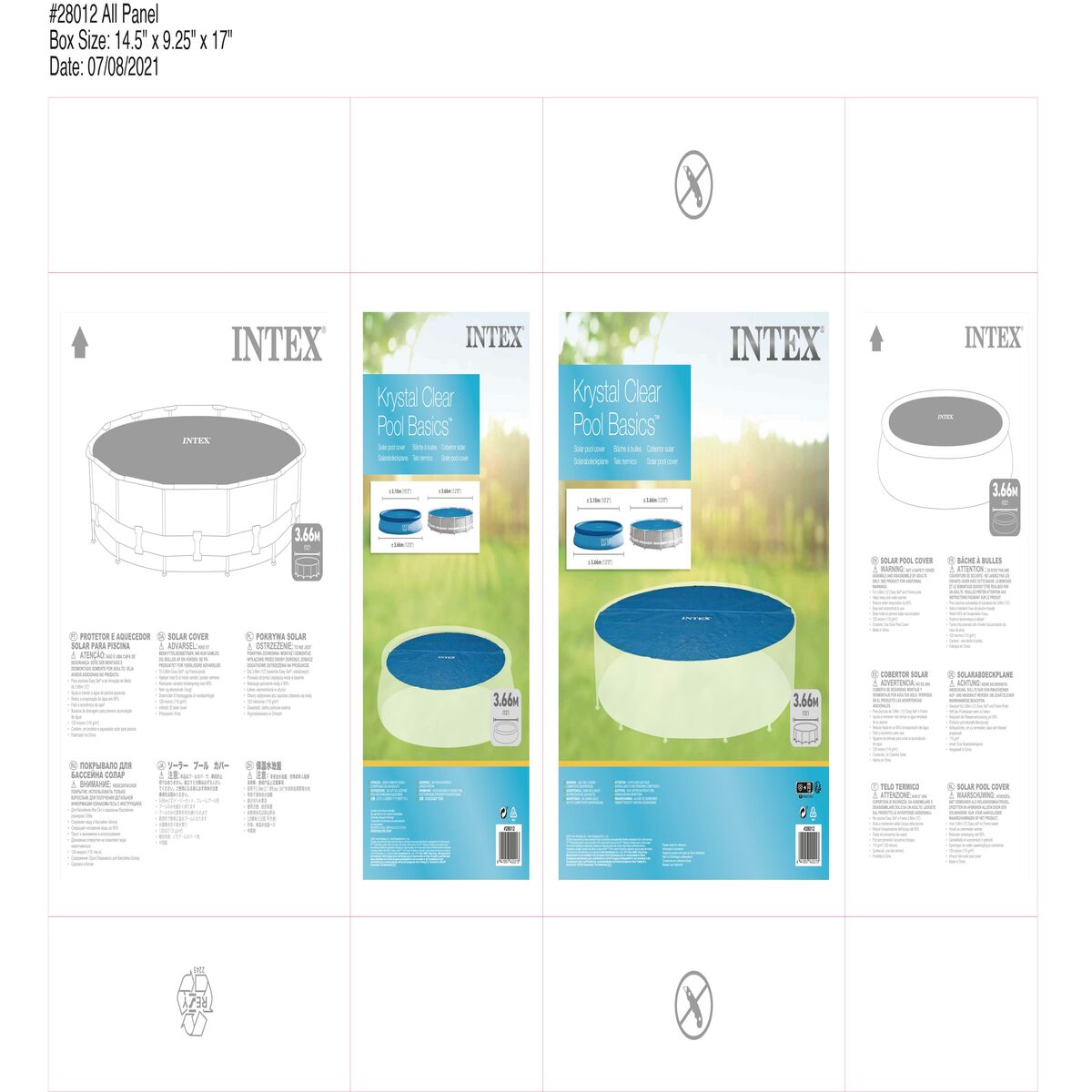 Pool Cover Intex 28012 Sol Rund - 4