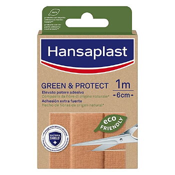 Plåster Hansaplast Green & Protect 10 x 6 cm 10 antal