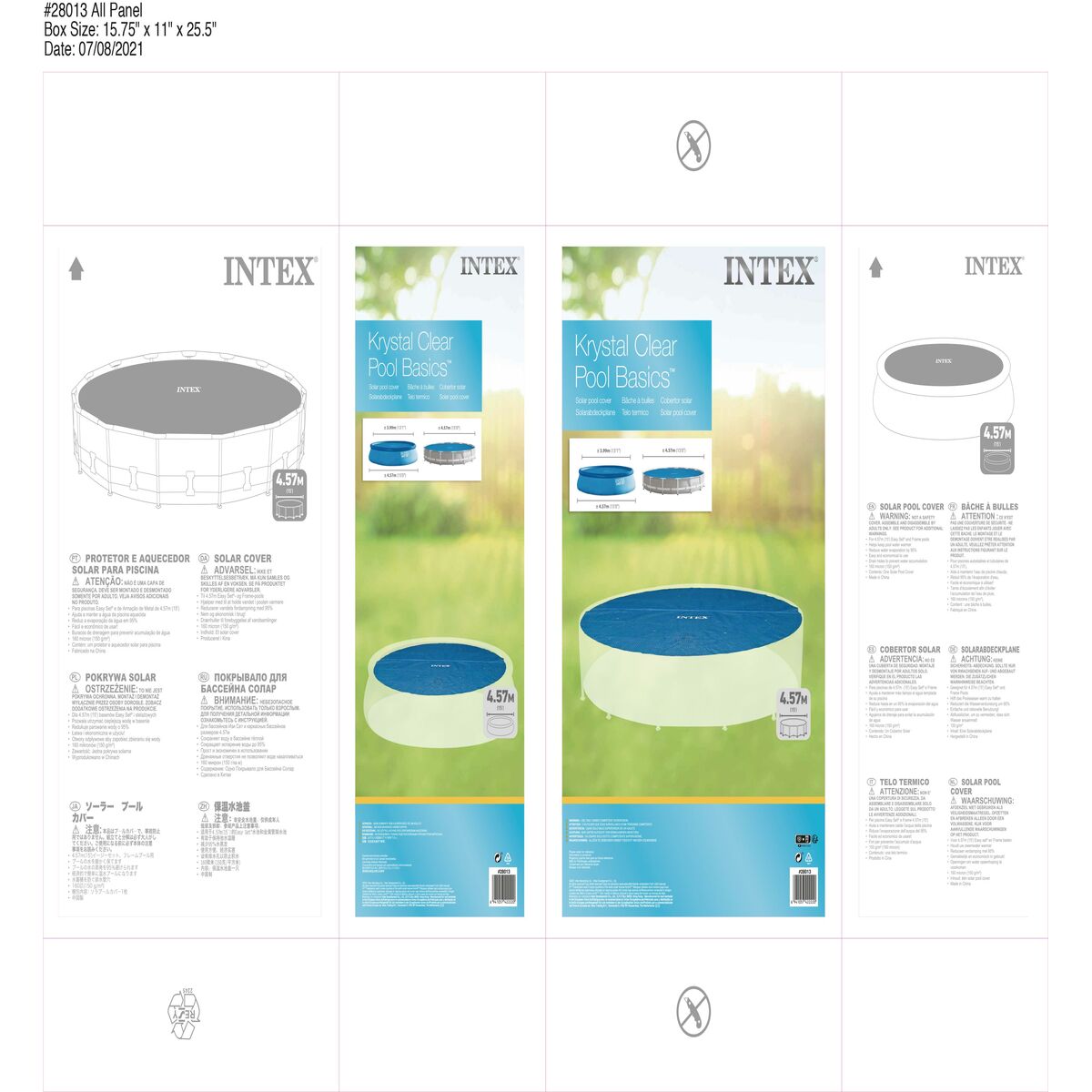 Pool Cover Intex 28013 Rund Sol Ø 457 cm - 4