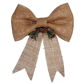 Julgranskula Krist+ Brun Röd Grön Naturliga fibrer 24 x 5 x 34 cm Lasso (12 antal)