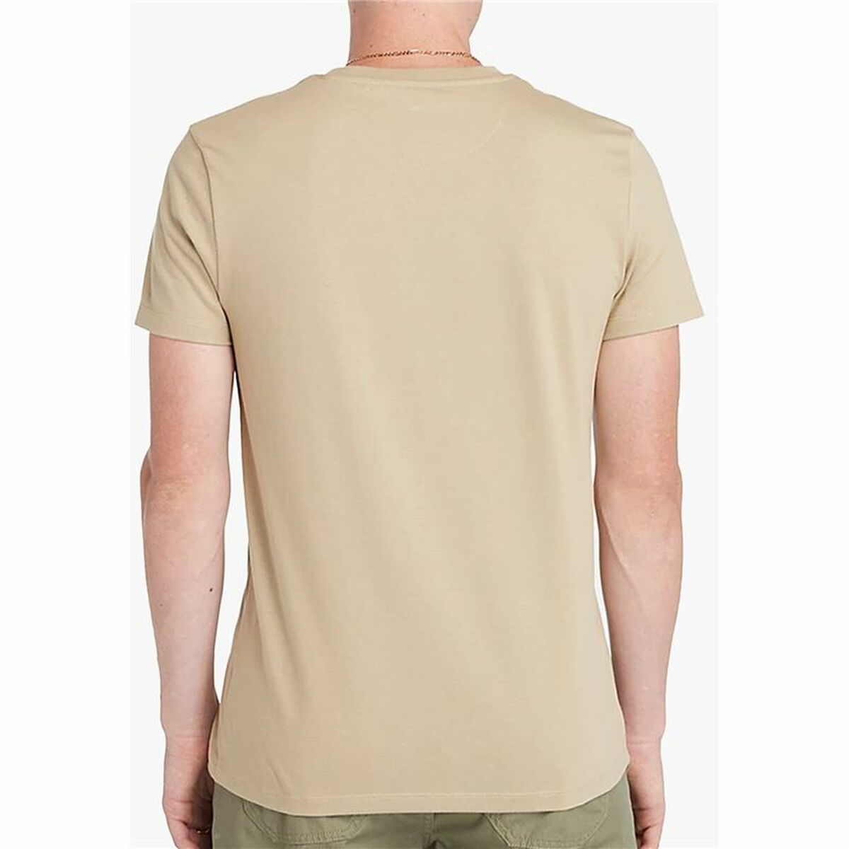 T-shirt med kortärm Herr Timberland Beige - 4