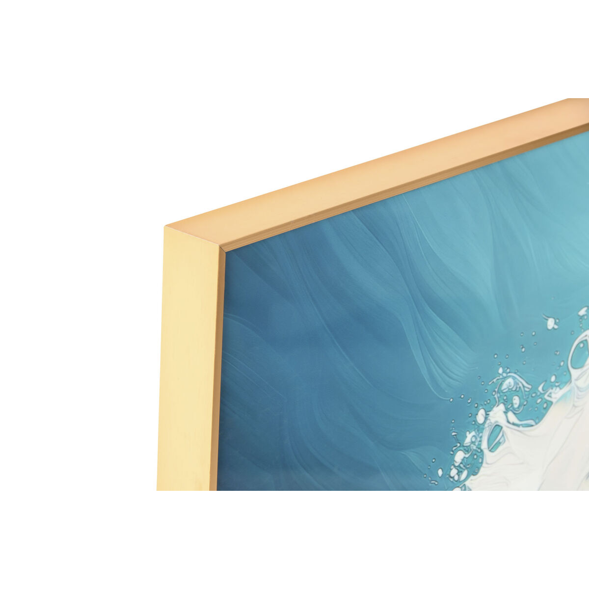 Tavla Home ESPRIT Aluminium Trä MDF 80 x 3,5 x 80 cm (2 antal) - 2