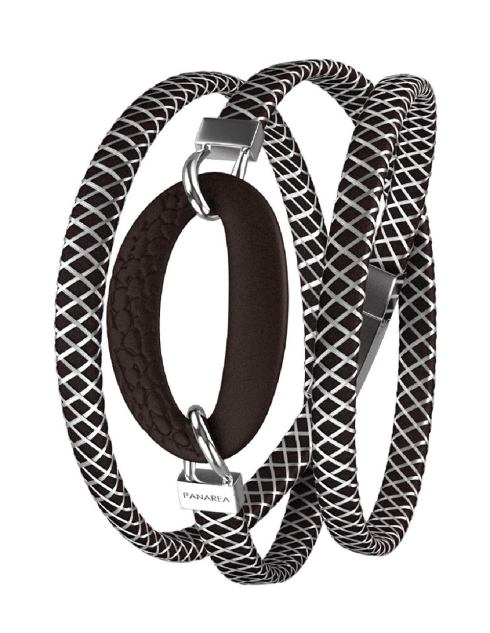 Damarmband Panarea BM1N21 Svart Silver Silvrig (59 cm)