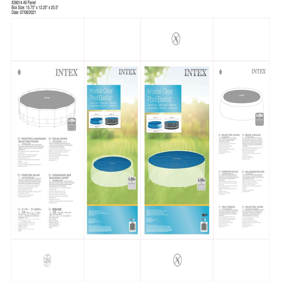 Pool Cover Intex 28014 Rund Sol Ø 488 cm - 4