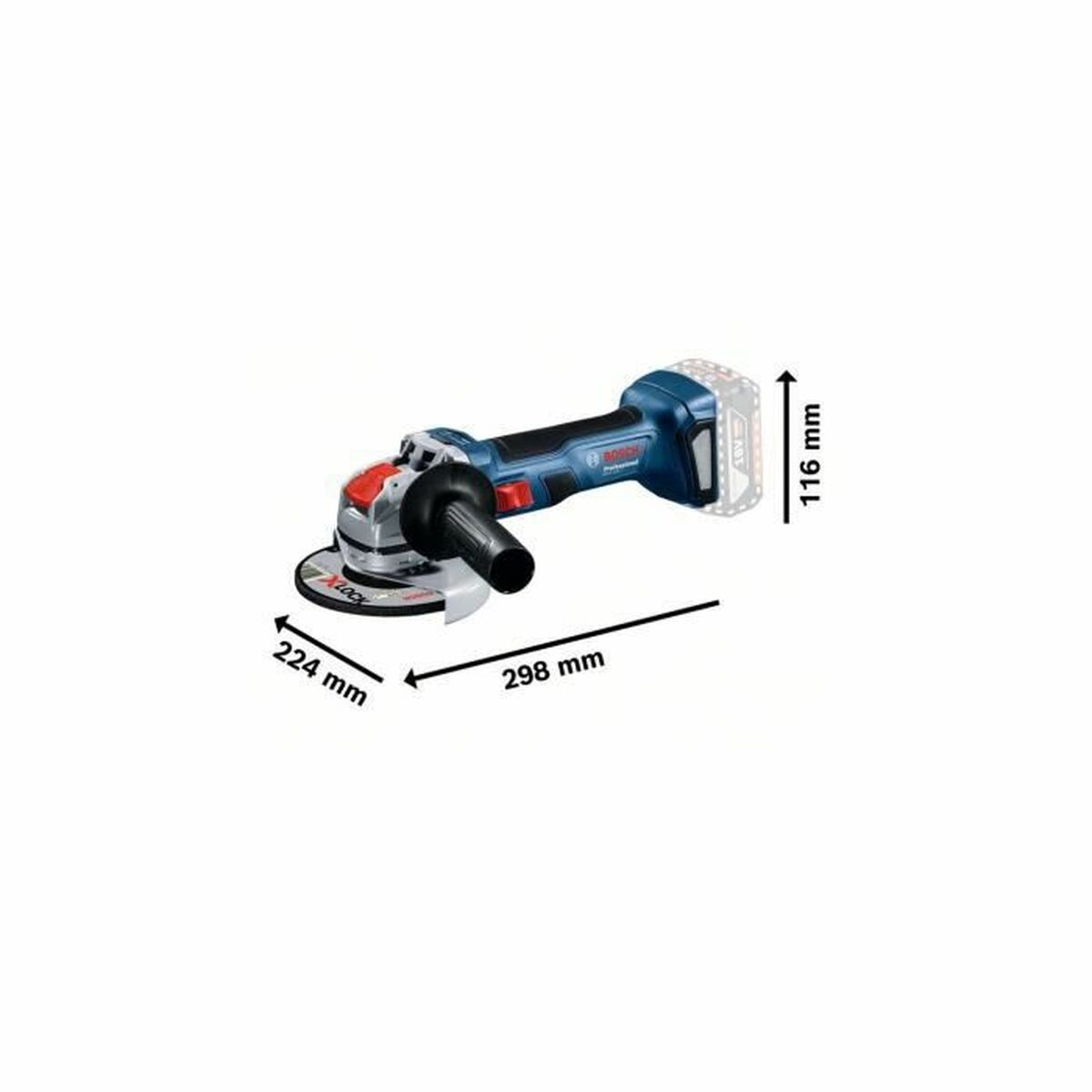 Vinkelslip BOSCH GWX 18V-7 Professional 700 W 18 V (1 antal) - 6