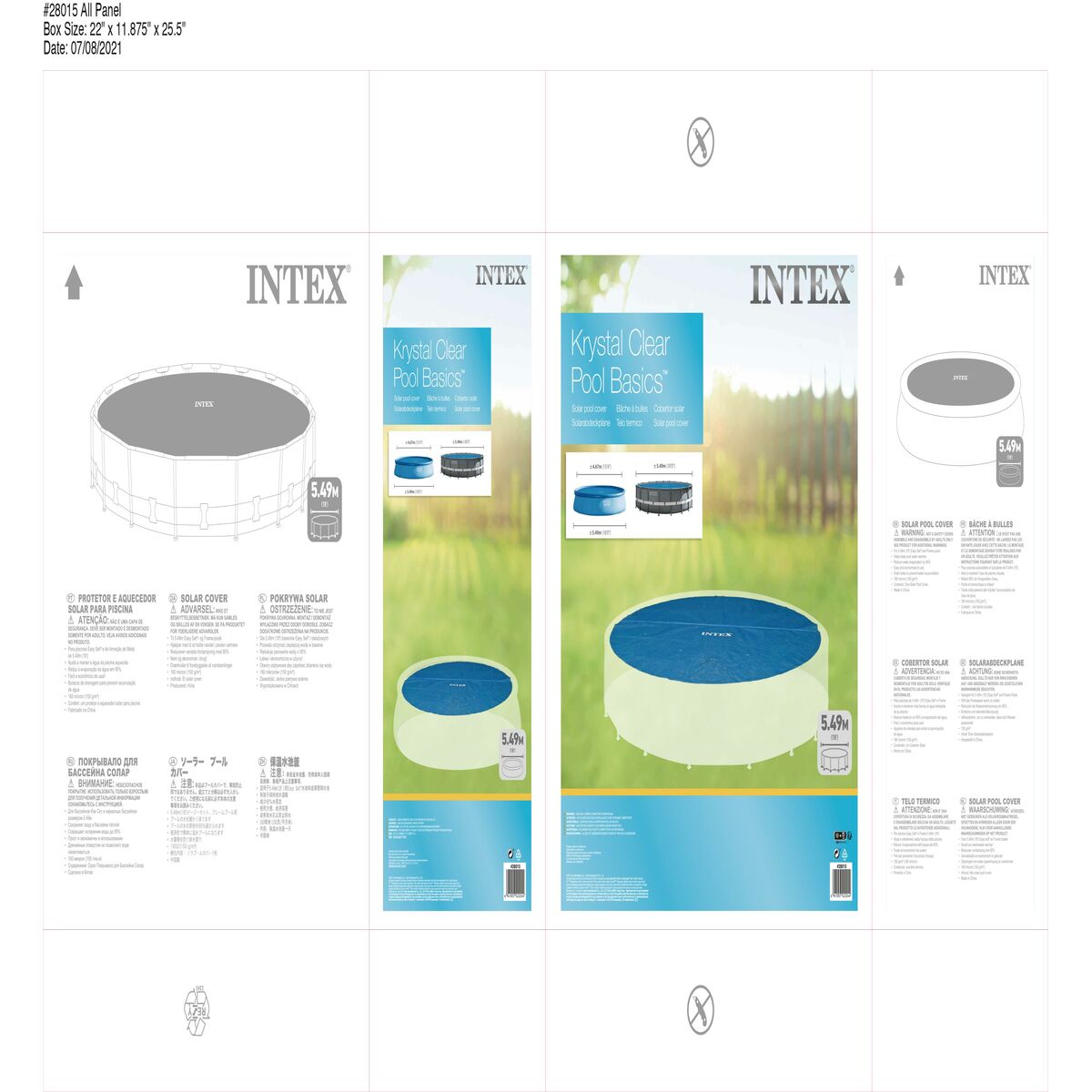 Pool Cover Intex 28015 Rund Sol Ø 549 cm - 4