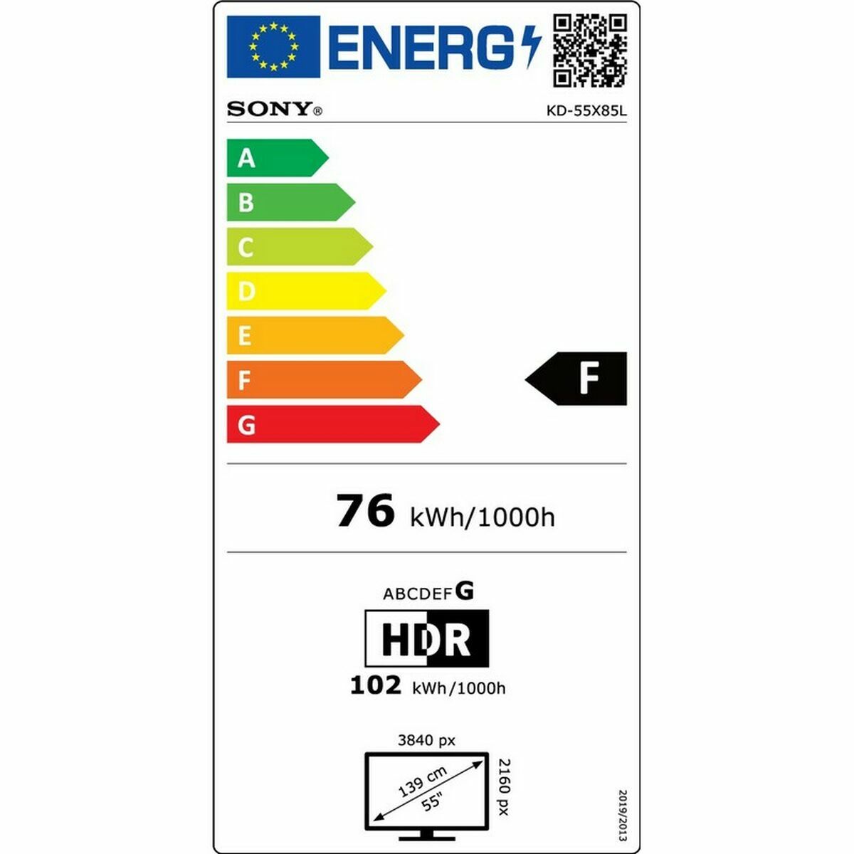 Smart TV Sony KD55X85LAEP 55" 4K Ultra HD HDR D-LED LCD - 4