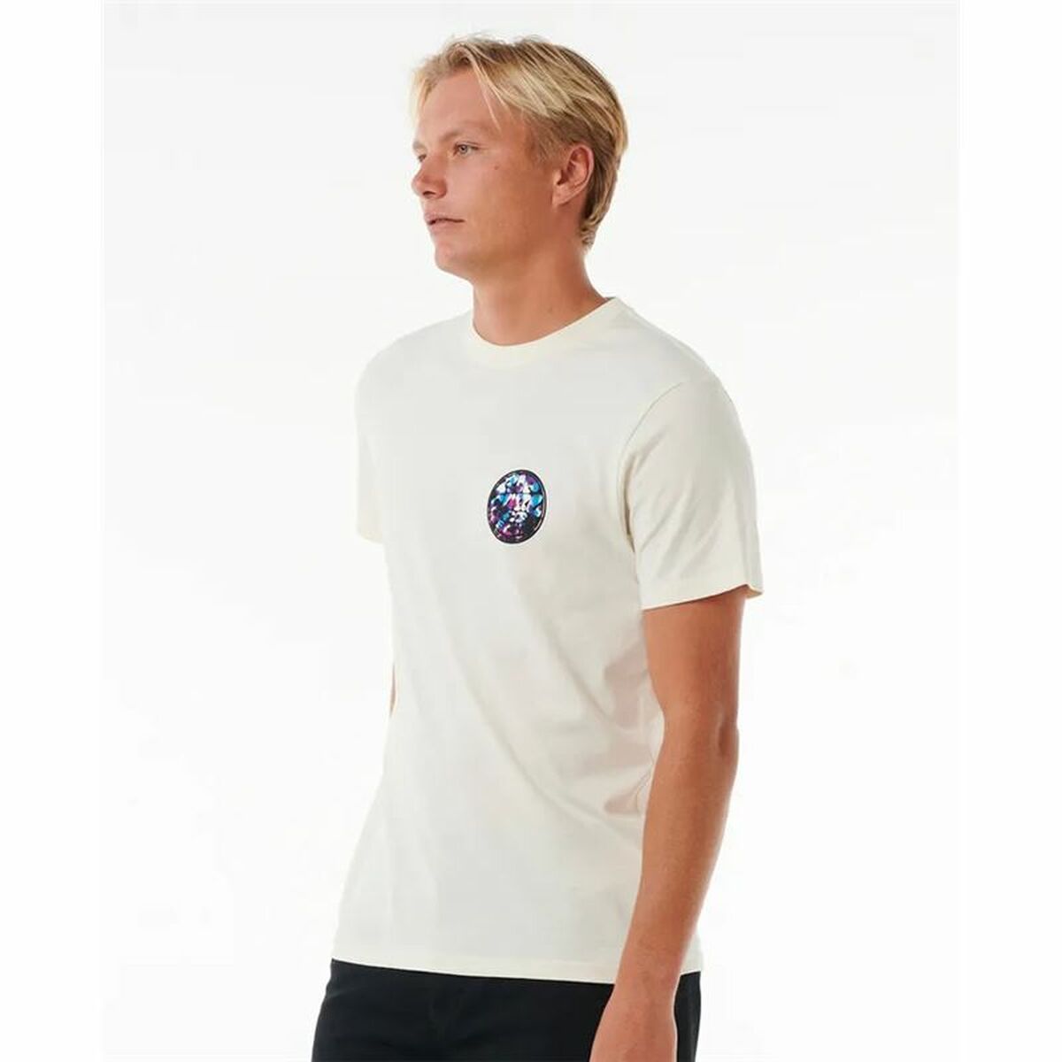 T-shirt med kortärm Herr Rip Curl Passage Tee Vit - 3