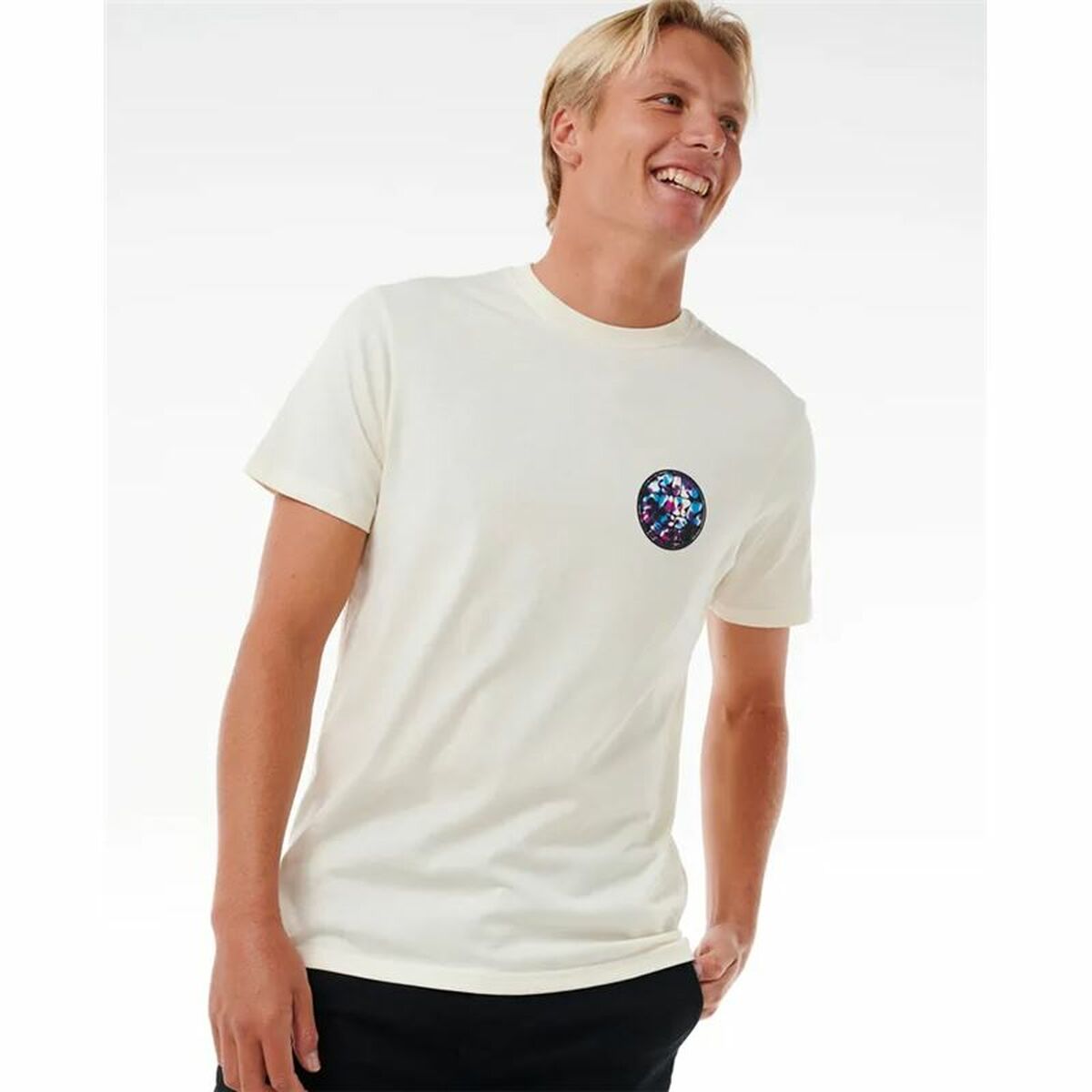 T-shirt med kortärm Herr Rip Curl Passage Tee Vit - 2