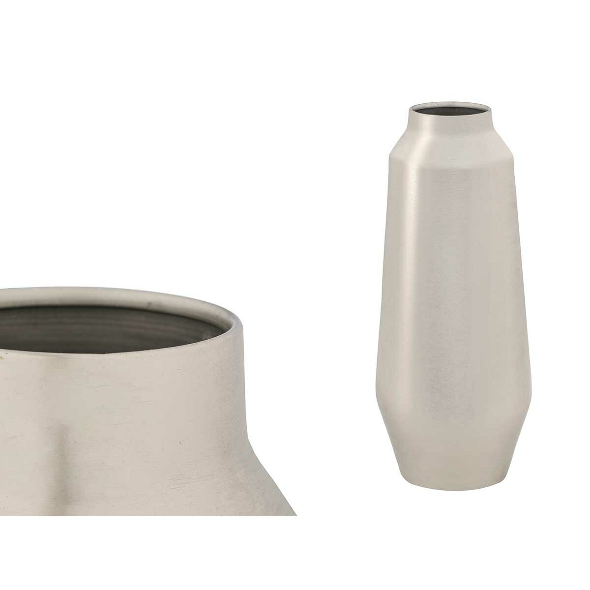Vas Gift Decor Silvrig Järn 19 x 49 x 19 cm 49 x 19 x 49 cm