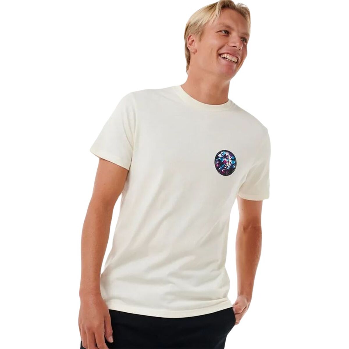 T-shirt med kortärm Herr Rip Curl Passage Tee Vit