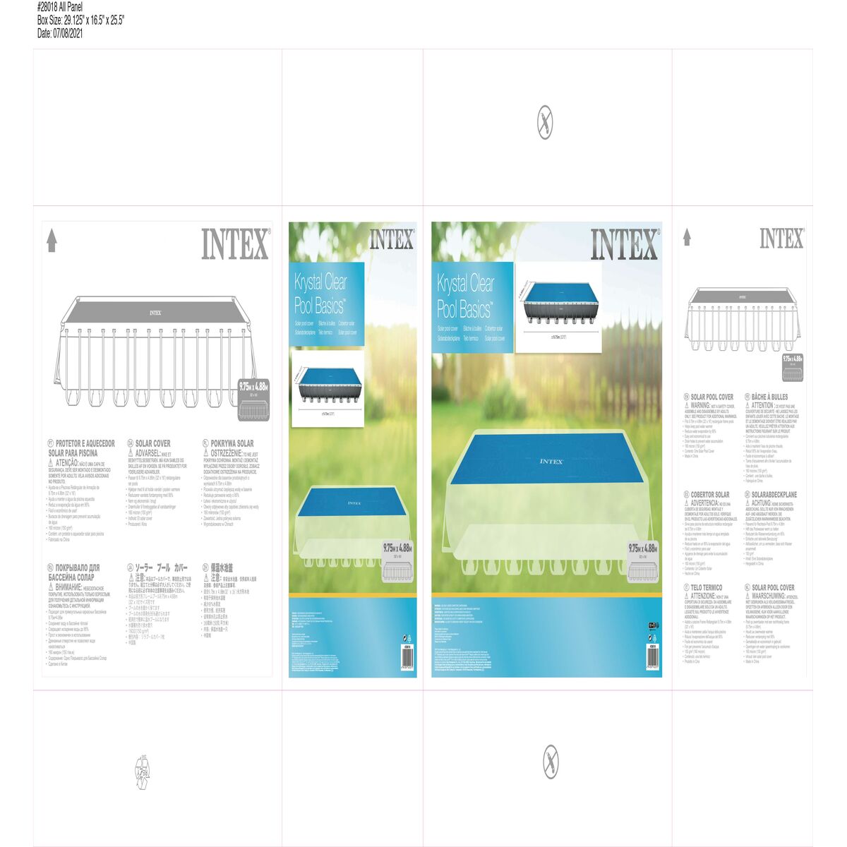 Pool Cover Intex 28018 Rektangulär Sol 975 x 488 cm - 4