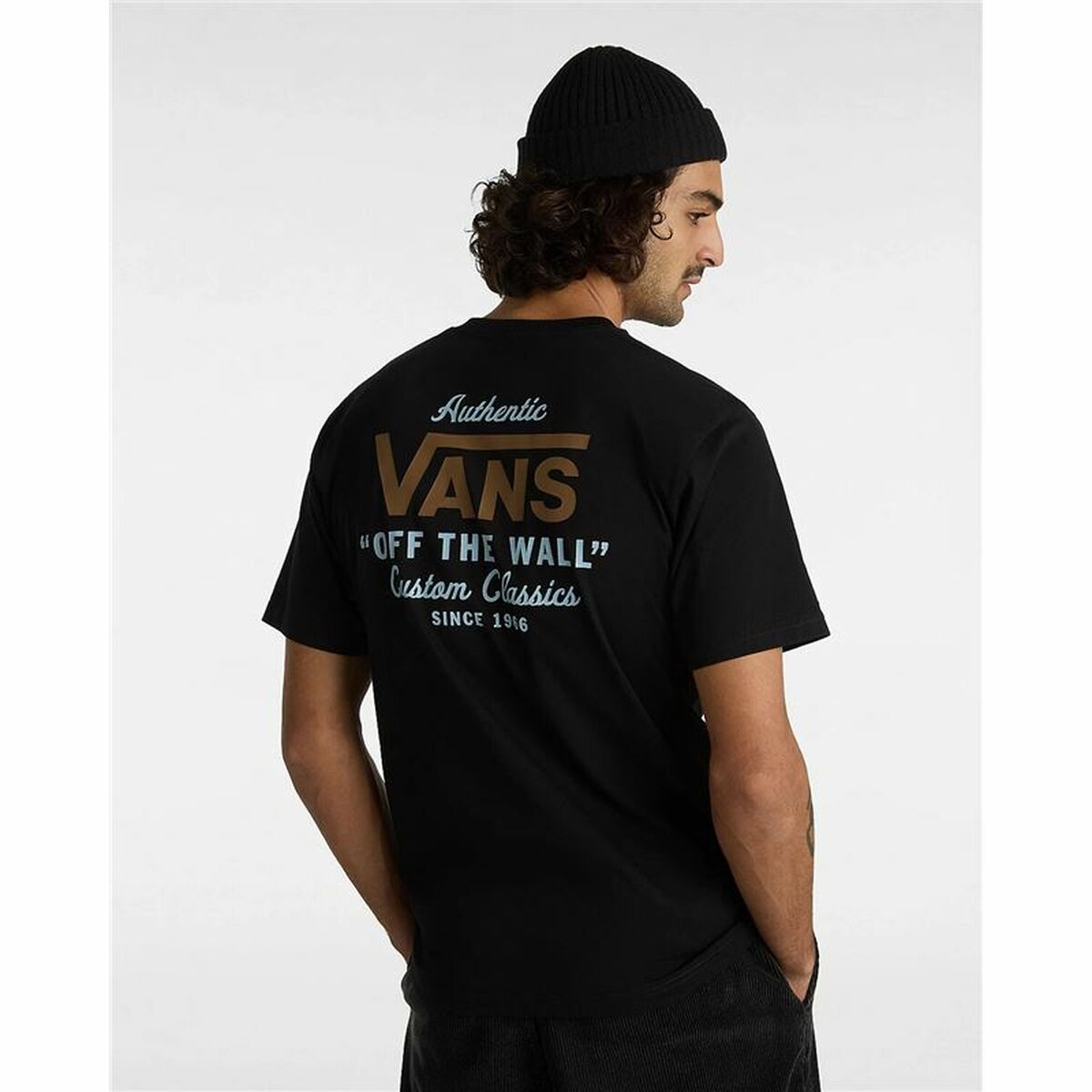 T-shirt med kortärm Herr Vans Holder St Classic Svart - 5