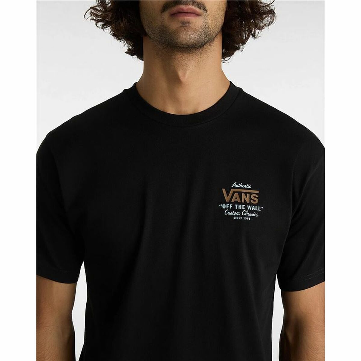 T-shirt med kortärm Herr Vans Holder St Classic Svart - 6