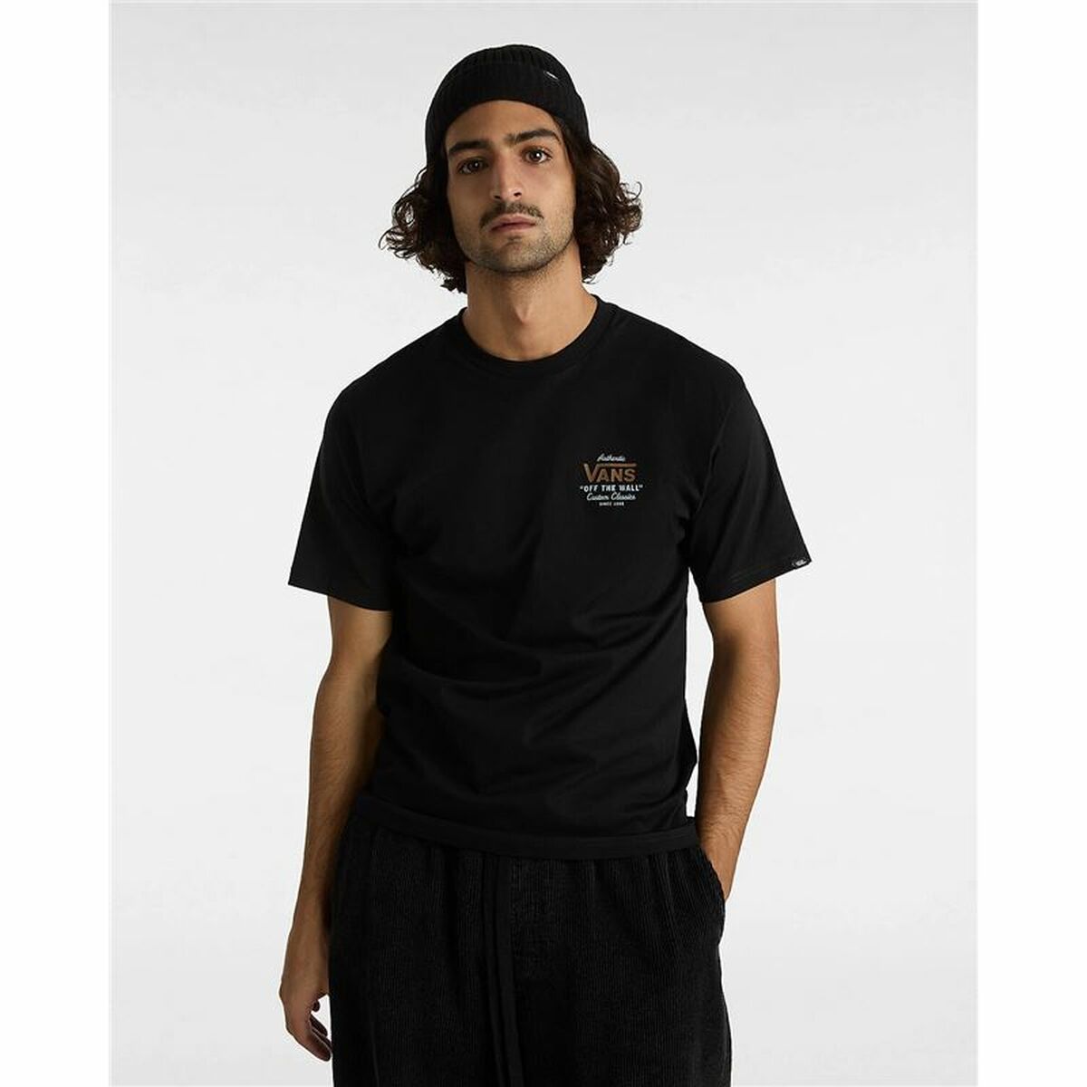 T-shirt med kortärm Herr Vans Holder St Classic Svart - 4