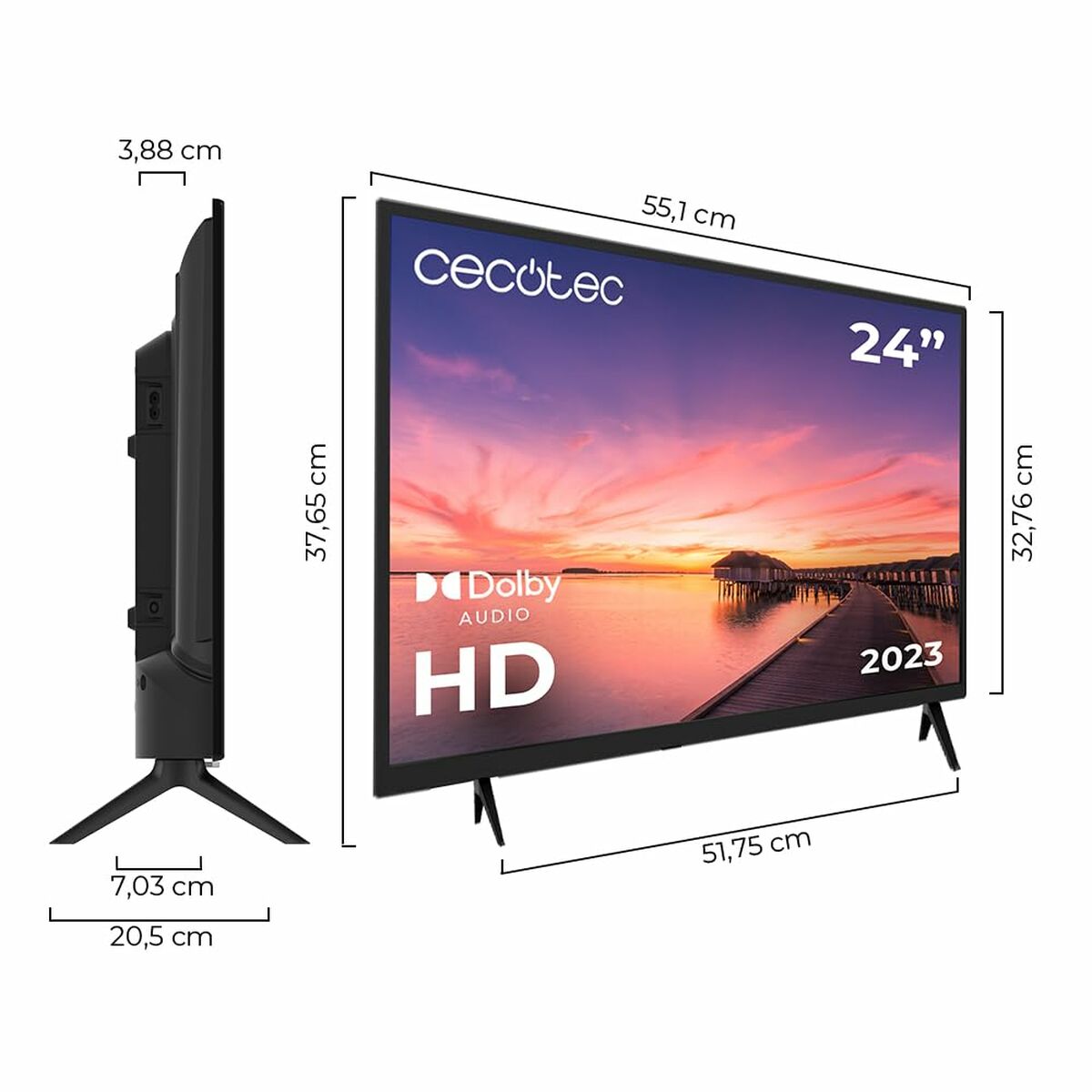 Smart TV Cecotec HD 24" Wifi LED (Renoverade A) - 2