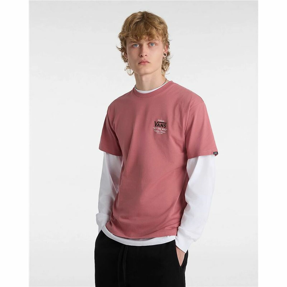 T-shirt med kortärm Herr Vans Holder St Classic Orange - 4
