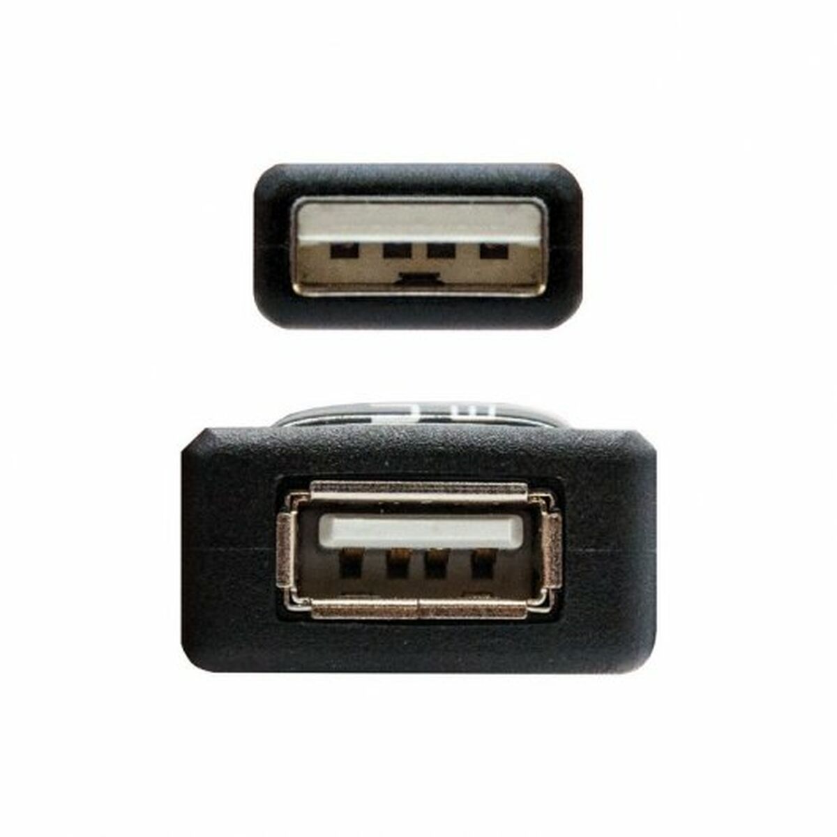 Skarvsladd USB NANOCABLE 10.01.0211 Svart 5 m - 3