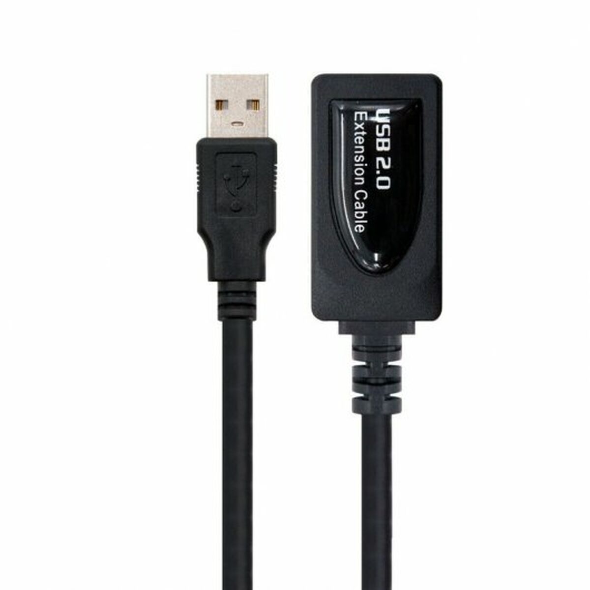 Skarvsladd USB NANOCABLE 10.01.0211 Svart 5 m - 2