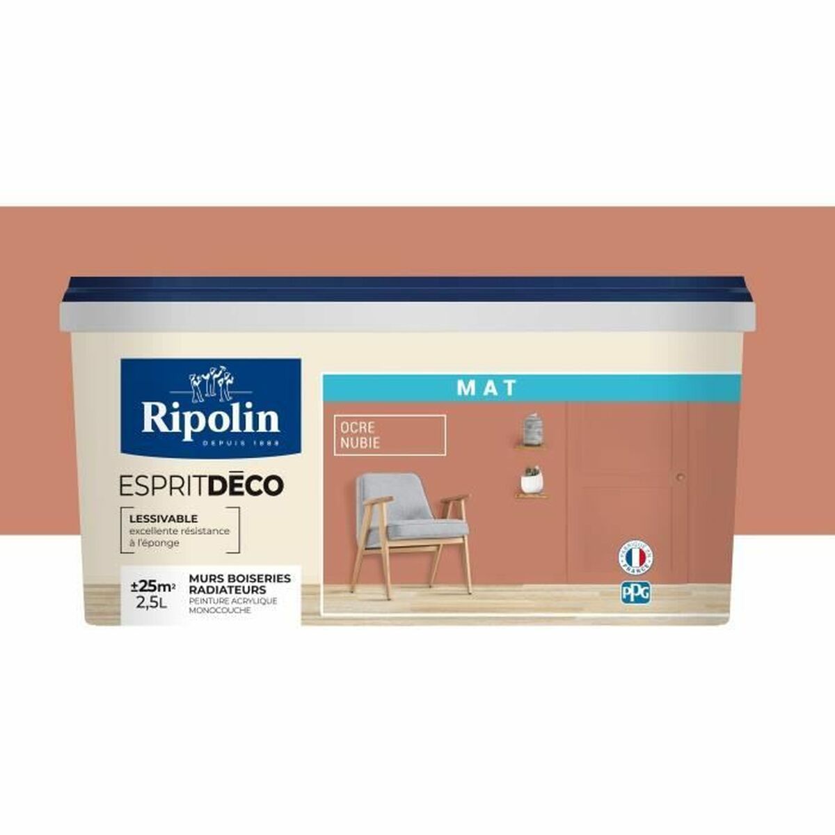 Måla Ripolin Vit 2,5 L - 2