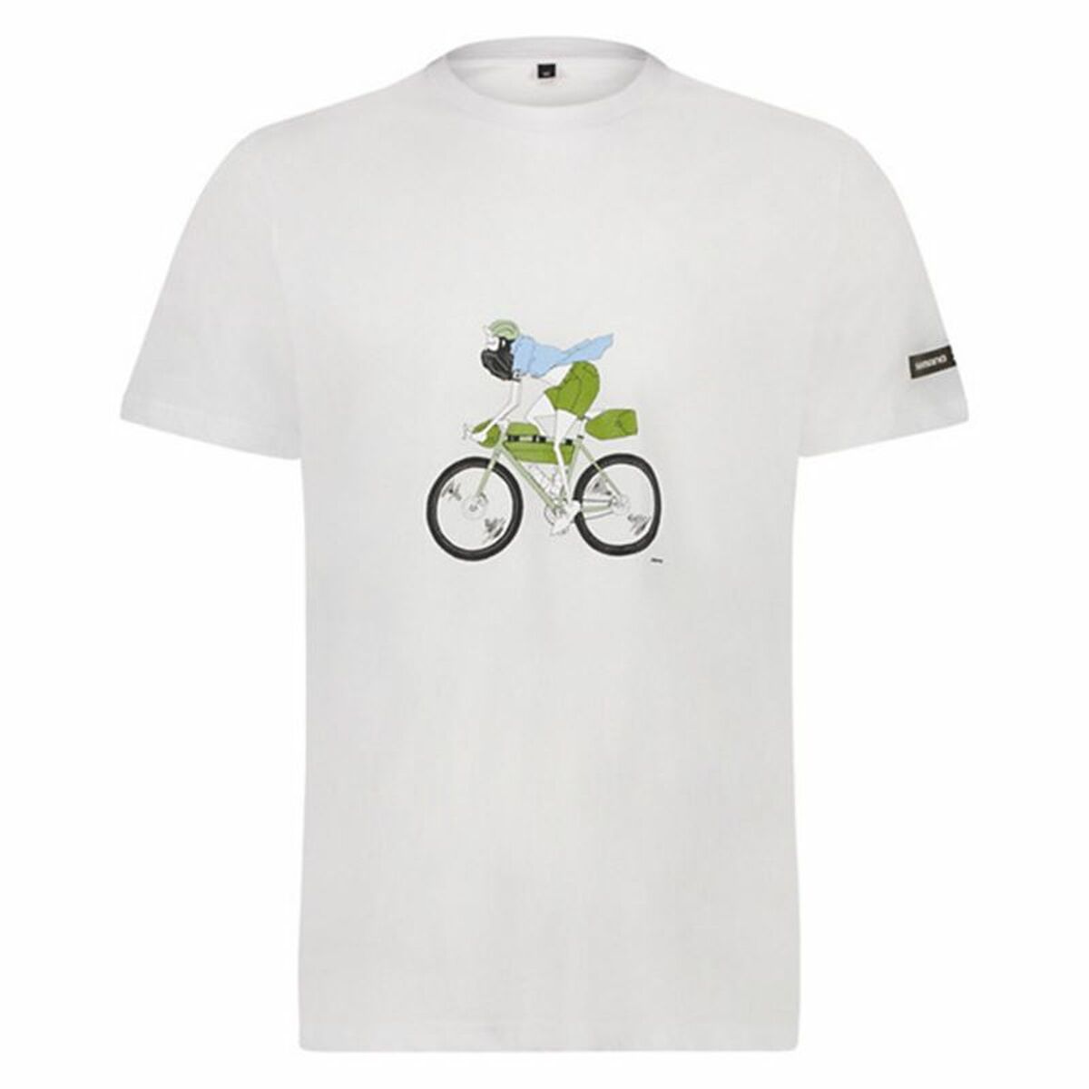 T-shirt med kortärm Herr Shimano Sentiero Ltd Vit