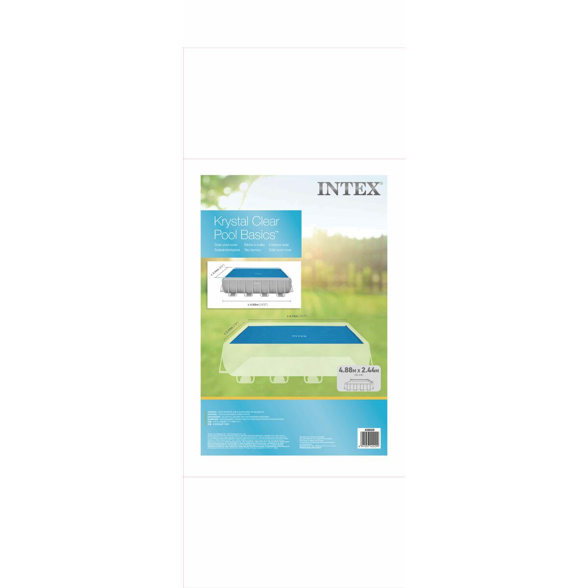 Pool Cover Intex 28029 Rektangulär Sol 476 x 234 cm - 5