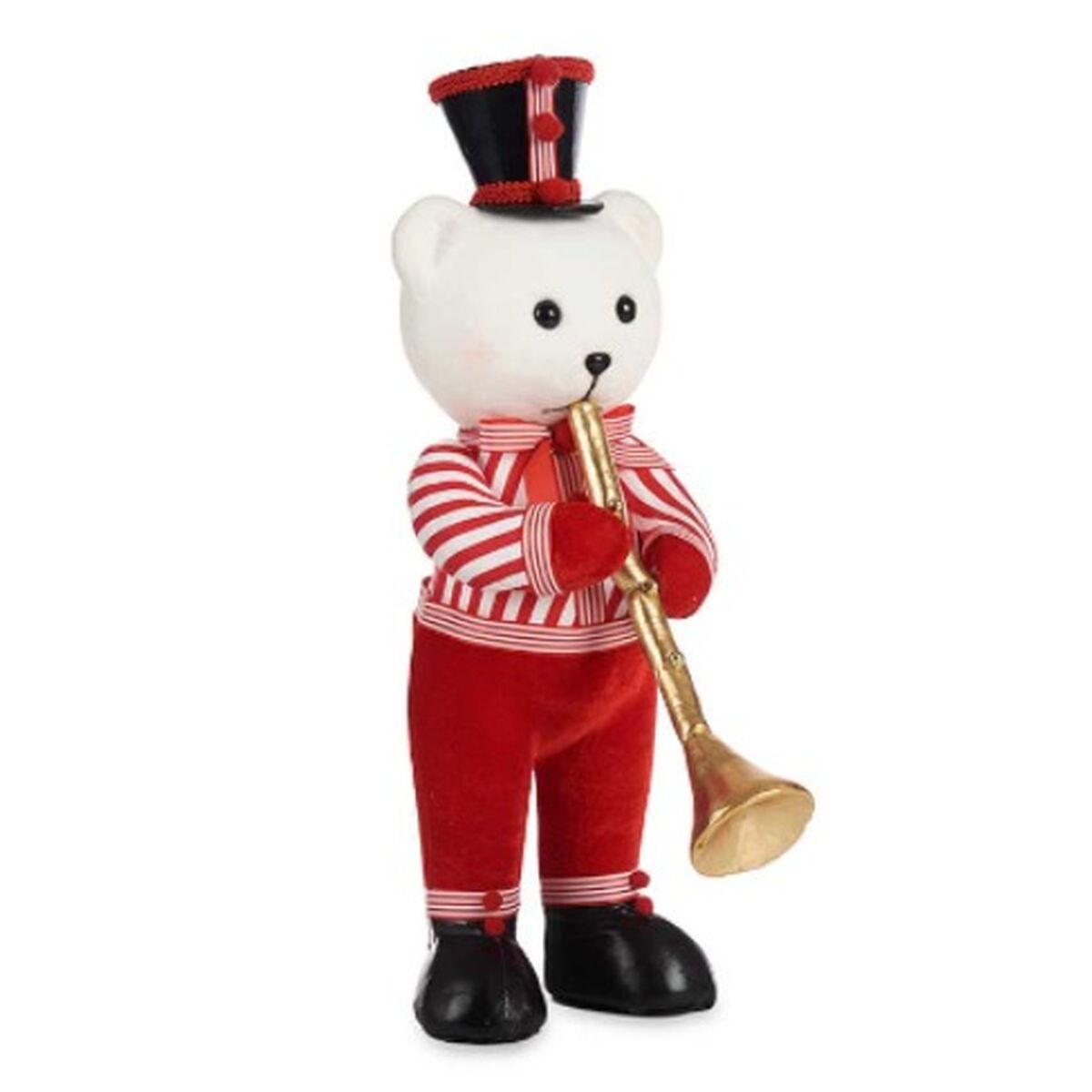 Julgranskula Krist+ Vit Svart Röd Björn Trumpet 15 x 46 x 25 cm (2 antal) - 2